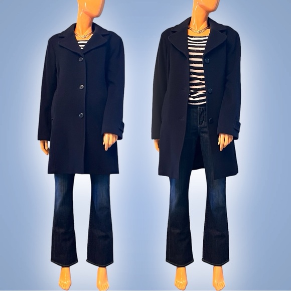 L.L. Bean Jackets & Blazers - L.L. BEAN Lambswool Pea Coat Petite